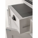 NovaSolo Halifax Contrast Buffet with 4 Doors 3 Drawers In Classic White & Black B192CT