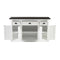 NovaSolo Halifax Contrast Buffet with 4 Doors 3 Drawers In Classic White & Black B192CT