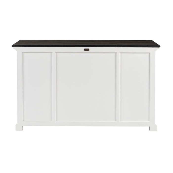 NovaSolo Halifax Contrast Buffet with 4 Doors 3 Drawers In Classic White & Black B192CT