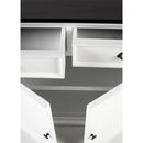 NovaSolo Halifax Contrast Buffet In Classic White & Black B194CT