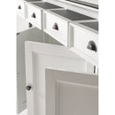 NovaSolo Halifax Contrast Buffet In Classic White & Black B194CT