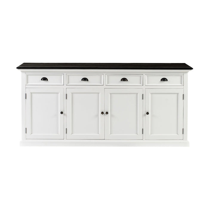 NovaSolo Halifax Contrast Buffet In Classic White & Black B194CT