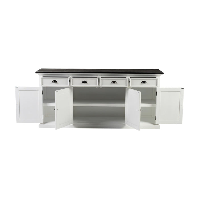 NovaSolo Halifax Contrast Buffet In Classic White & Black B194CT