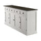 NovaSolo Halifax Contrast Buffet In Classic White & Black B194CT