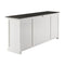 NovaSolo Halifax Contrast Buffet In Classic White & Black B194CT