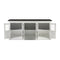 NovaSolo Halifax Contrast Buffet with 6 Glass Doors In Classic White & Black B195CT