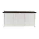 NovaSolo Halifax Contrast Buffet with 6 Glass Doors In Classic White & Black B195CT