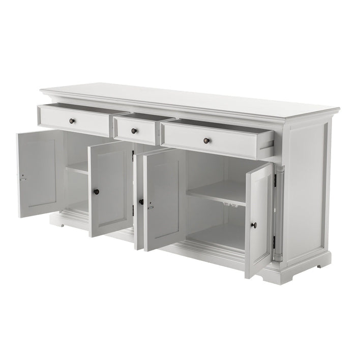 NovaSolo Provence Buffet with 5 Doors in Classic White B197