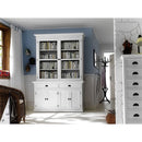 NovaSolo Halifax Glass-Display Hutch Unit White BCA594