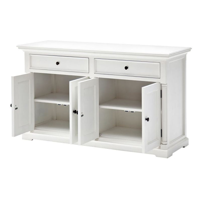 NovaSolo Provence Cabinet with Hutch White BCA595