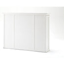 NovaSolo Halifax Library Hutch with Basket Set White BCA600