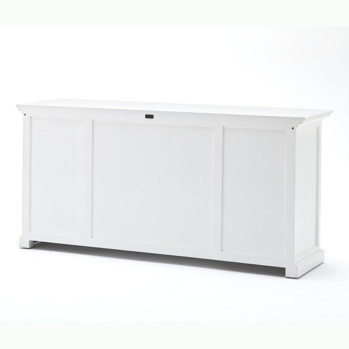 NovaSolo Halifax Library Hutch with Basket Set White BCA600