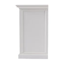 NovaSolo Halifax Kitchen Cabinet with Hutch 5 Doors 3 Drawers White BCA605