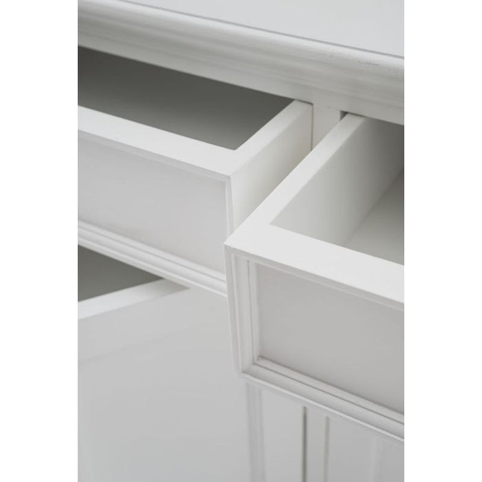 NovaSolo Halifax Buffet Hutch Unit with 6 Shelves White BCA608