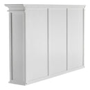 NovaSolo Halifax Hutch Unit with 6 Glass Doors in Classic White BCA611