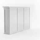 NovaSolo Halifax Hutch Unit with 6 Glass Doors in Classic White BCA611