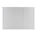 NovaSolo Halifax Hutch Unit with 6 Glass Doors in Classic White BCA611