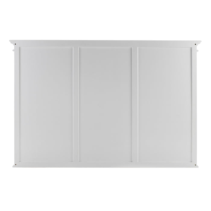 NovaSolo Halifax Hutch Unit with 6 Glass Doors in Classic White BCA611