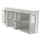 NovaSolo Halifax Hutch Unit with 6 Glass Doors in Classic White BCA611