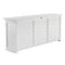 NovaSolo Halifax Hutch Unit with 6 Glass Doors in Classic White BCA611