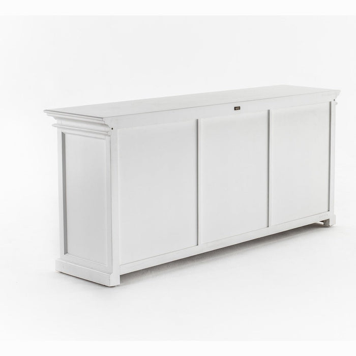 NovaSolo Halifax Hutch Unit with 6 Glass Doors in Classic White BCA611