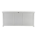 NovaSolo Halifax Hutch Unit with 6 Glass Doors in Classic White BCA611