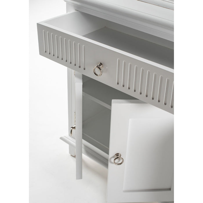 NovaSolo Skansen Hutch Bookcase Unit in Classic White BCA613