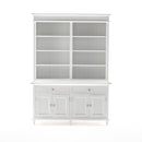 NovaSolo Skansen Hutch Bookcase Unit in Classic White BCA613