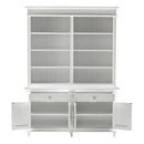 NovaSolo Skansen Hutch Bookcase Unit in Classic White BCA613