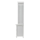 NovaSolo Skansen Hutch Bookcase Unit in Classic White BCA613