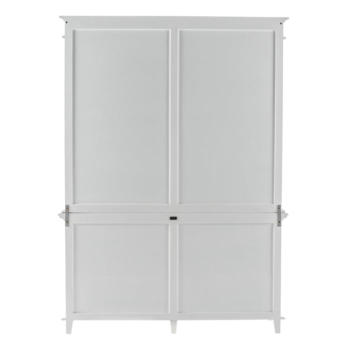 NovaSolo Skansen Hutch Bookcase Unit in Classic White BCA613