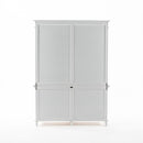 NovaSolo Skansen Hutch Bookcase Unit in Classic White BCA613