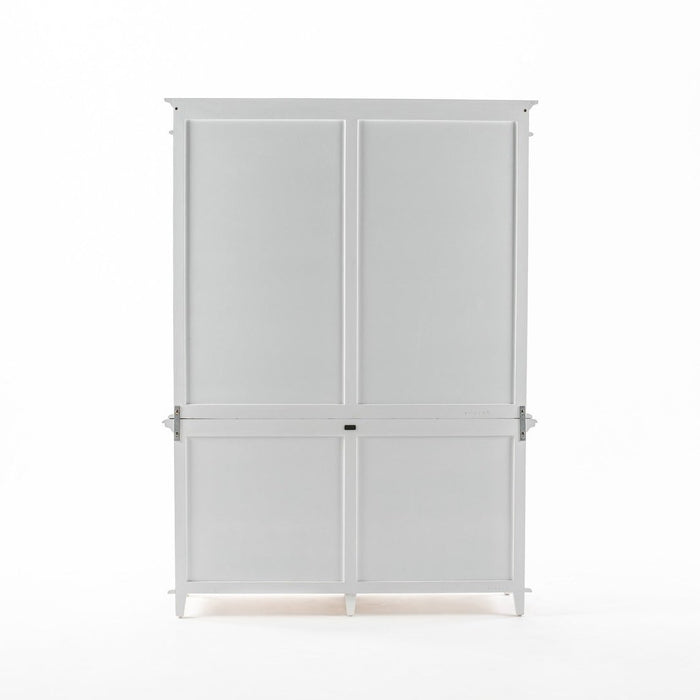 NovaSolo Skansen Hutch Bookcase Unit in Classic White BCA613