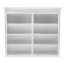 NovaSolo Skansen Hutch Bookcase Unit in Classic White BCA613