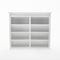 NovaSolo Skansen Hutch Bookcase Unit in Classic White BCA613