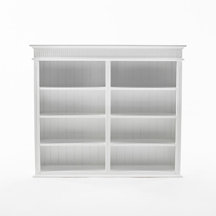 NovaSolo Skansen Hutch Bookcase Unit in Classic White BCA613