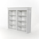 NovaSolo Skansen Hutch Bookcase Unit in Classic White BCA613