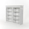 NovaSolo Skansen Hutch Bookcase Unit in Classic White BCA613