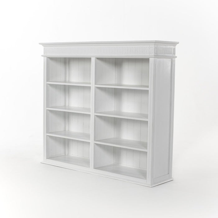 NovaSolo Skansen Hutch Bookcase Unit in Classic White BCA613