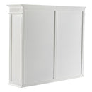 NovaSolo Skansen Hutch Bookcase Unit in Classic White BCA613