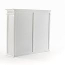 NovaSolo Skansen Hutch Bookcase Unit in Classic White BCA613