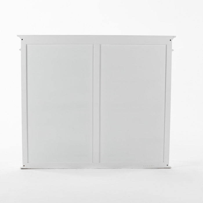 NovaSolo Skansen Hutch Bookcase Unit in Classic White BCA613