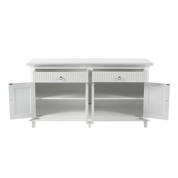 NovaSolo Skansen Hutch Bookcase Unit in Classic White BCA613