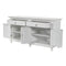 NovaSolo Skansen Hutch Bookcase Unit in Classic White BCA613