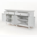 NovaSolo Skansen Hutch Bookcase Unit in Classic White BCA613