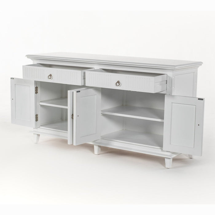 NovaSolo Skansen Hutch Bookcase Unit in Classic White BCA613