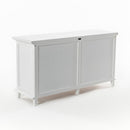 NovaSolo Skansen Hutch Bookcase Unit in Classic White BCA613