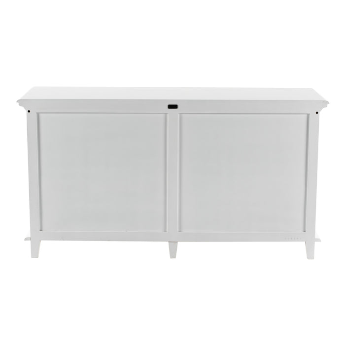 NovaSolo Skansen Hutch Bookcase Unit in Classic White BCA613