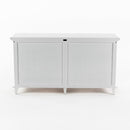 NovaSolo Skansen Hutch Bookcase Unit in Classic White BCA613