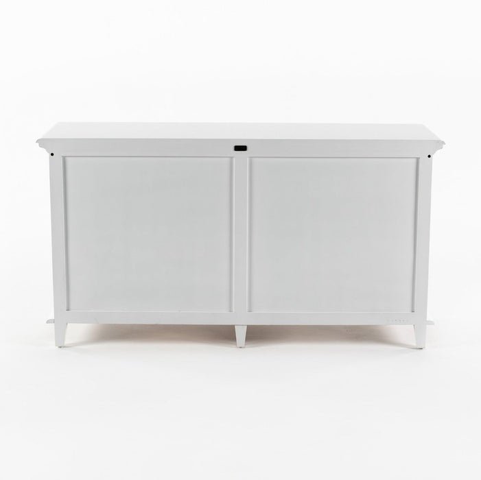 NovaSolo Skansen Hutch Bookcase Unit in Classic White BCA613